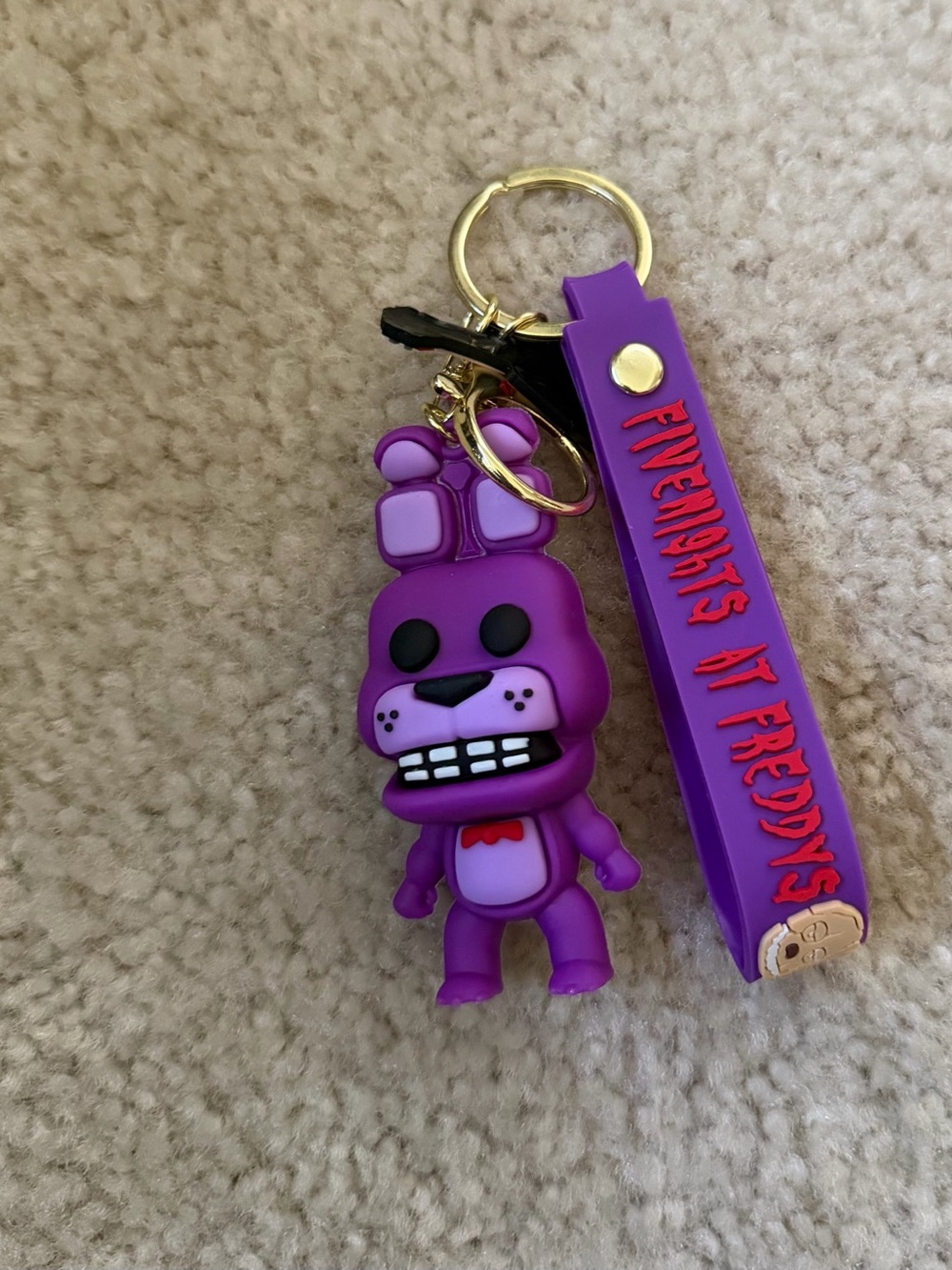 Purple Bunny Keychain - Kids Toy Accessory